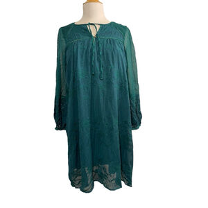 Women's Anthropologie Tiny Dress Green M